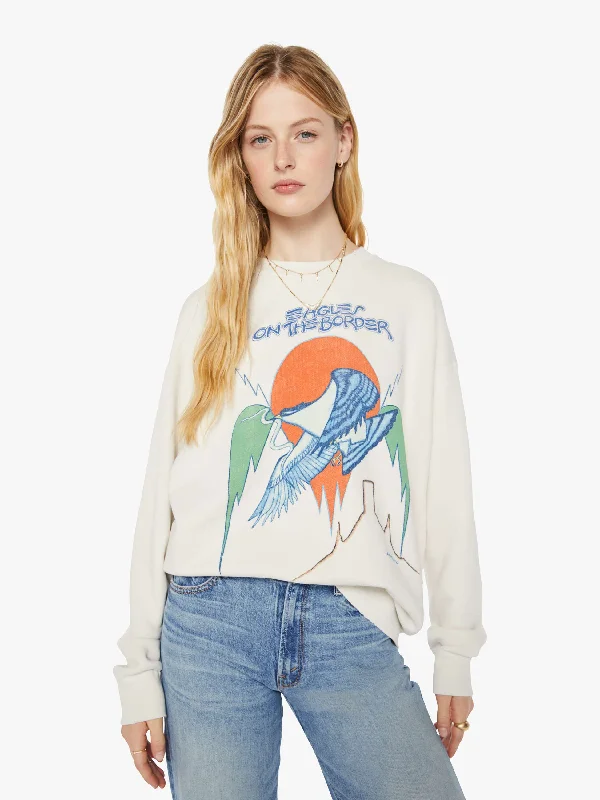 Floral Prints MadeWorn The Eagles Sweatshirt - Vintage White