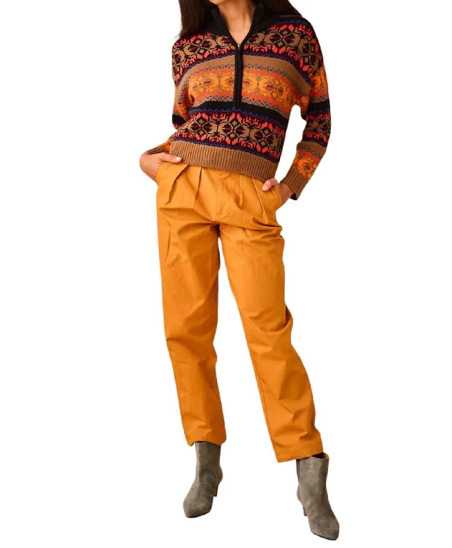 Lounge Wear Lewis Pullover Sweater In Fall Fairisle