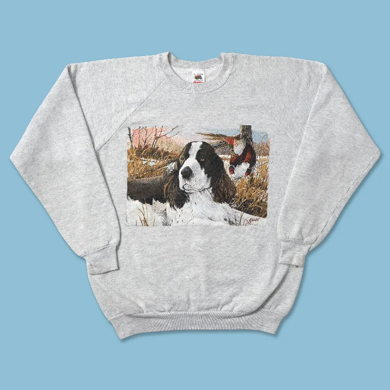 Sporty Elegance Vintage Dog Sweater Medium