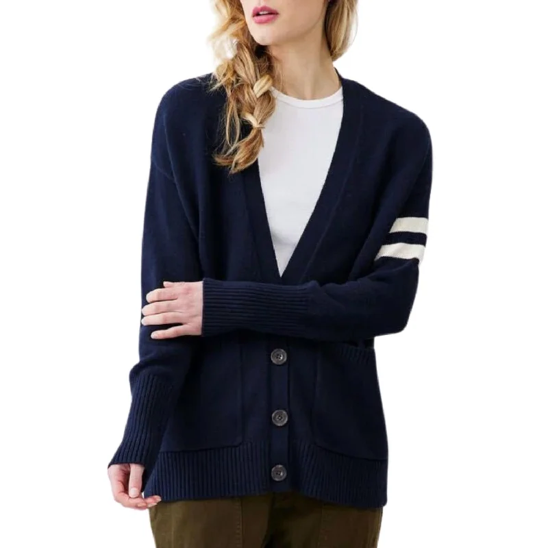 New Products Sacha Boyfriend Cardigan In Navy