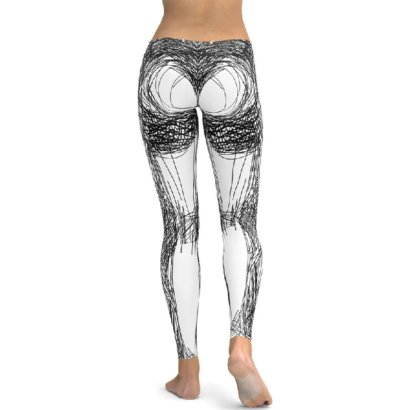 Stylish Fit Hand Drawn Leggings