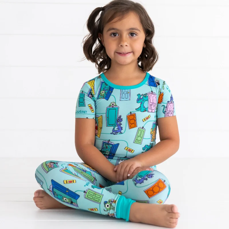 Classic Series Disney Monsters, Inc. Scream Team Short Sleeve Two-Piece Pajama Set