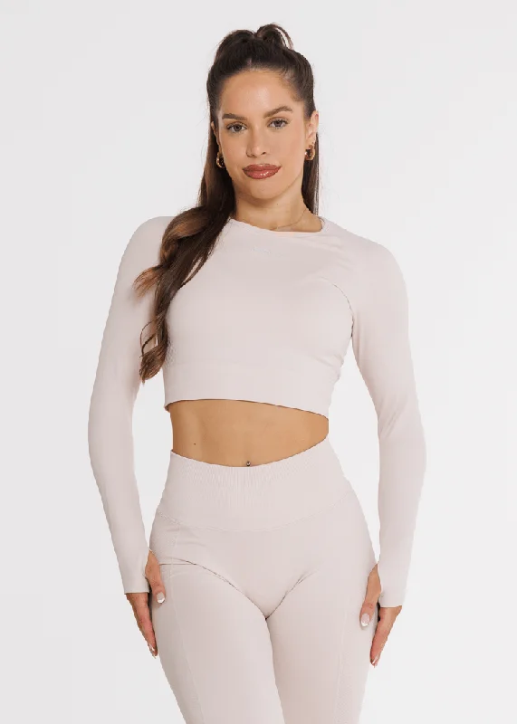Comfortable Fashion Prime Seamless Long Sleeve - Champagne