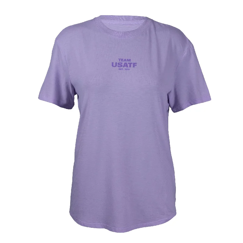 Fashionable In The Times Nike USATF Women's Dri-FIT Relaxed Short-Sleeve Top