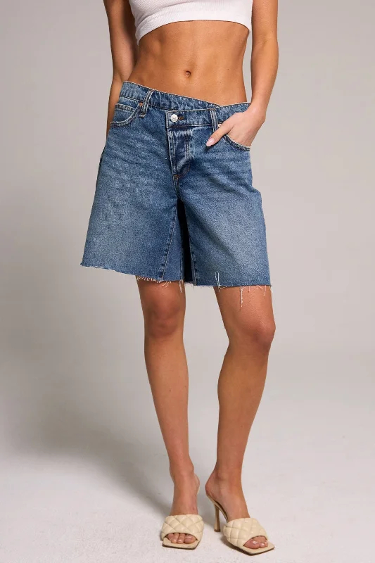 Minimalism Effortless A-Line Jort - Vintage Indigo