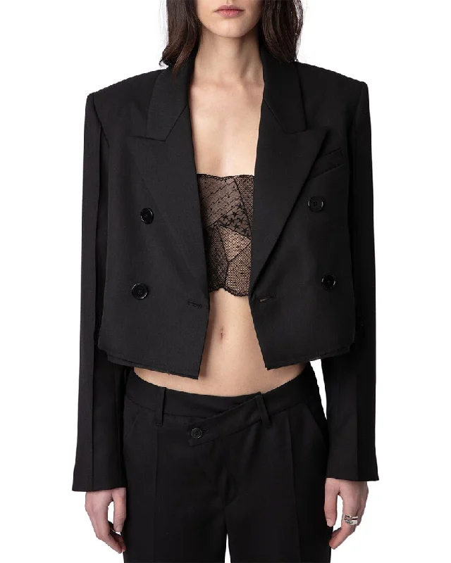 Retro Fashion Zadig & Voltaire Vito Wool-Blend Blazer