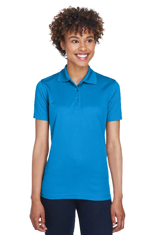 Unique Fashion UltraClub Womens Cool & Dry Moisture Wicking Short Sleeve Polo Shirt - Pacific Blue Unique Fashion UltraClub Womens Cool & Dry Moisture Wicking Short Sleeve Polo Shirt - Pacific Blue