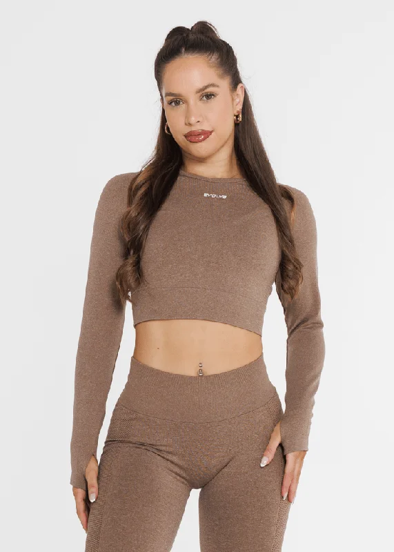 Easy Style Prime Seamless Long Sleeve - Cinnamon