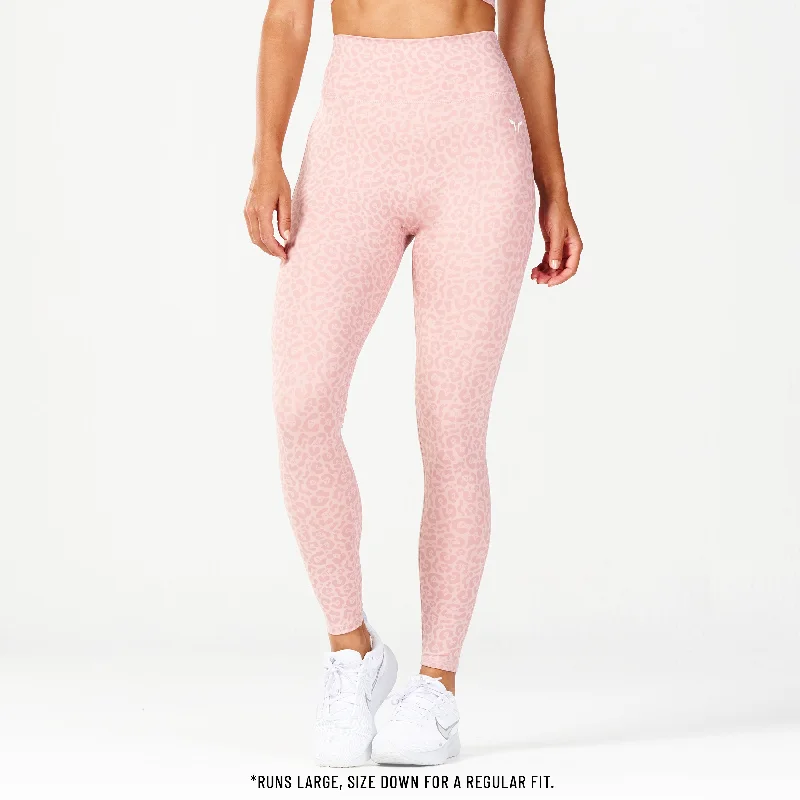 Windbreaker fashion Core Agile ACT Leggings 27" - Pale Mauve Print