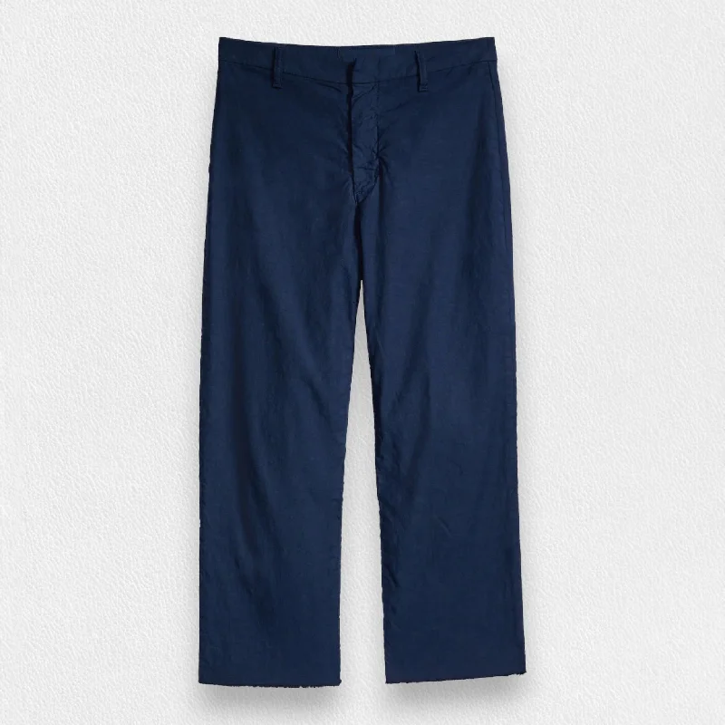 Warm Comfort FRANK AND EILEEN - KINSALE TROUSER IN PERFORMANCE LINEN NAVY
