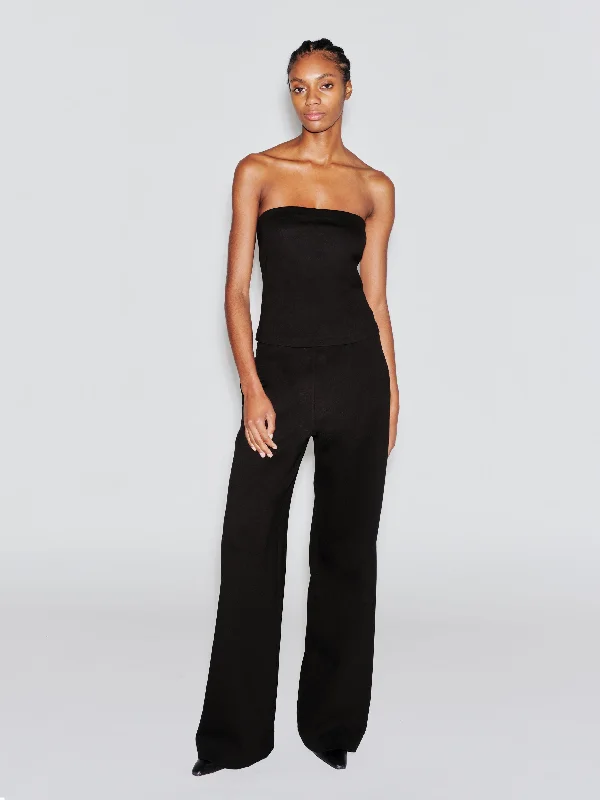 Sweet Breath PULL ON STRAIGHT LEG TROUSER - SOLID INTERLOCK