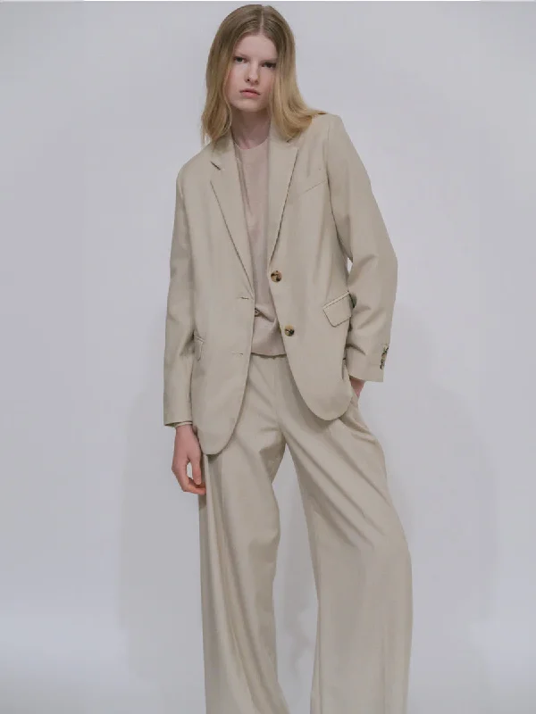 Cute Design RELAXED PULL ON PANT- CANVAS SUITING