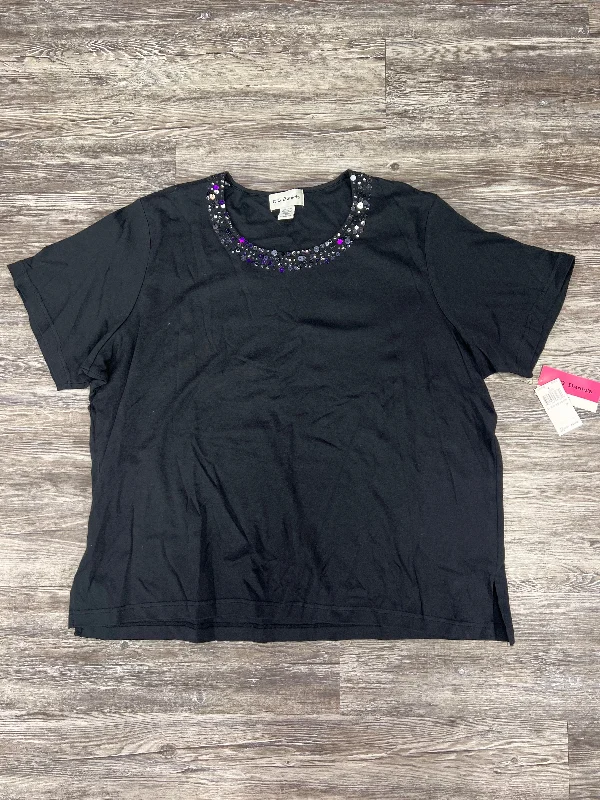 Versatile Comfort Top Short Sleeve Basic By Cathy Daniels Size: 3x
