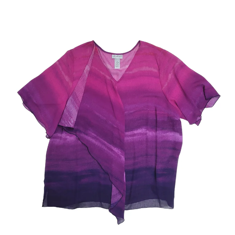Comfortable Fashion Looks Top Short Sleeve By Catherines  Size: 1x
