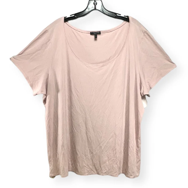 Relaxed Fashion Top Short Sleeve By Eileen Fisher  Size: 3x