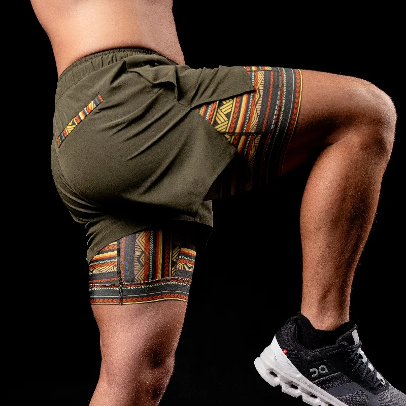 Light And Breathable Mana Short (Performance) - Olive 5.5" & 7"