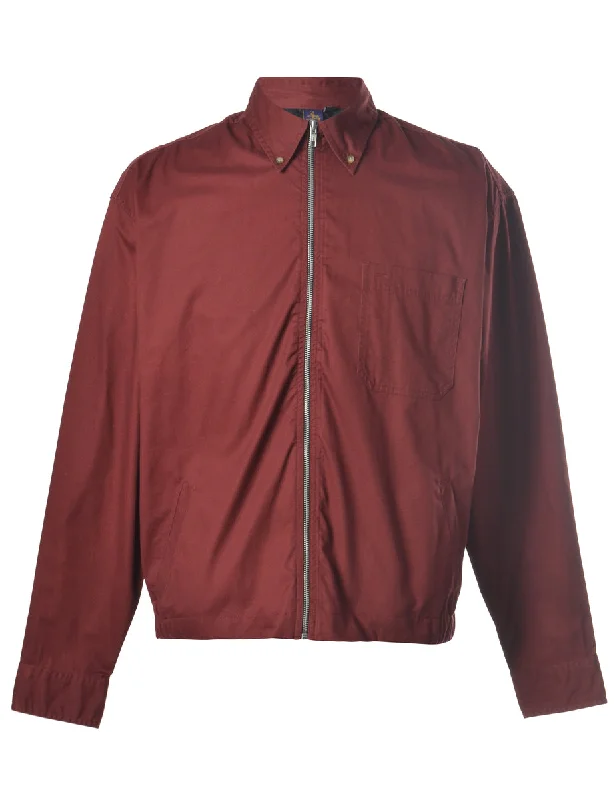 Light Fit Reworked Zip Front Clint Conversational Shacket - XL
